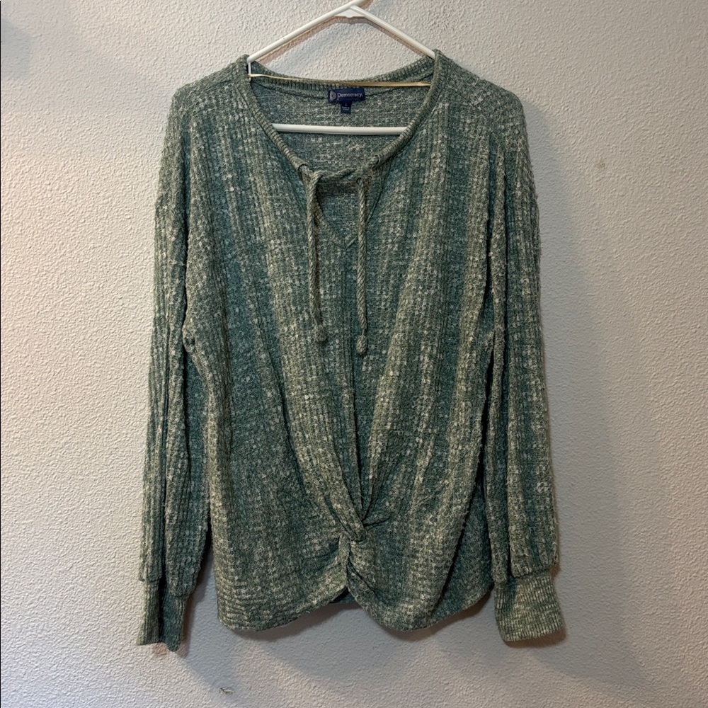 Democracy Sage Knit Top